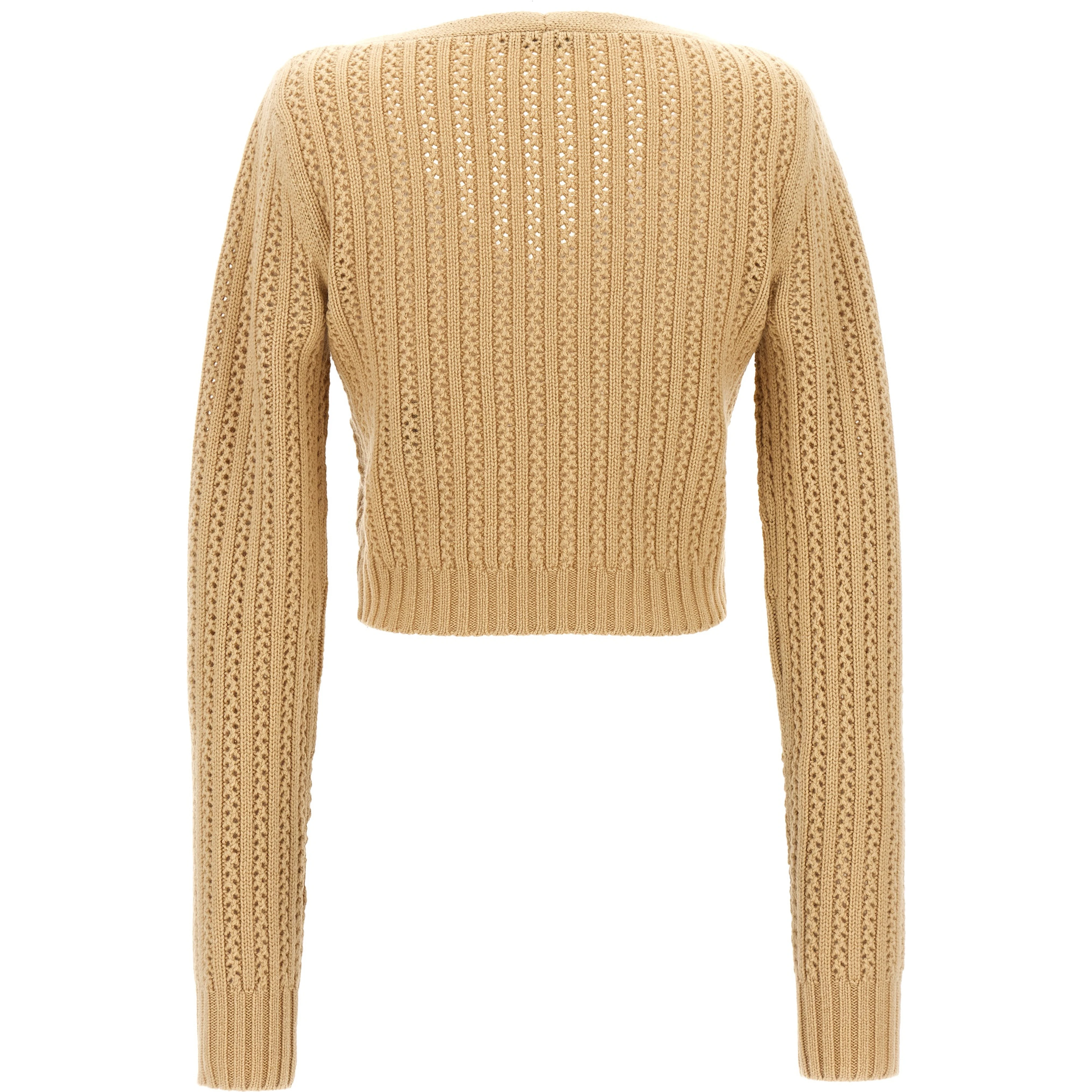 Beige Wool Cardigan