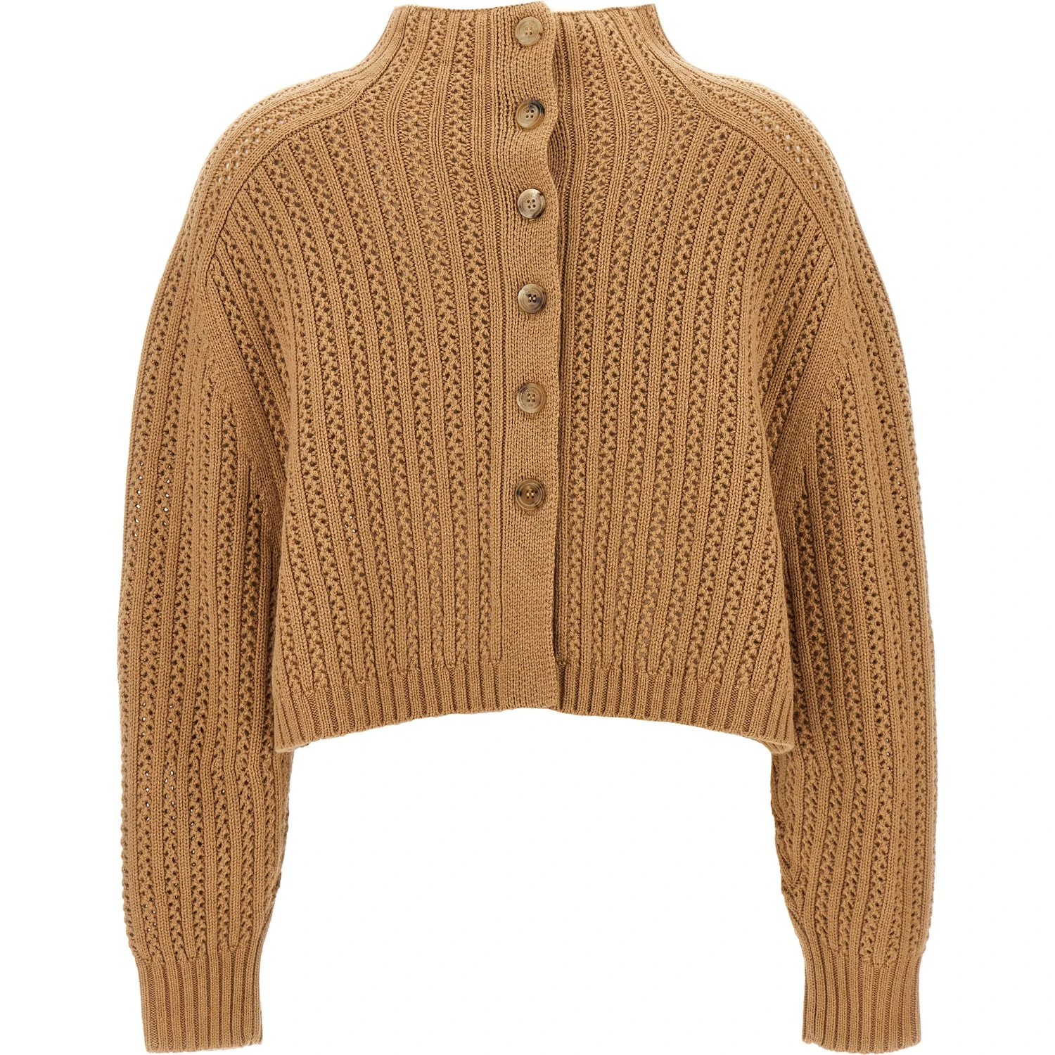 Beige Wool Cardigan