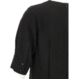 Black Viscose Midi Dress