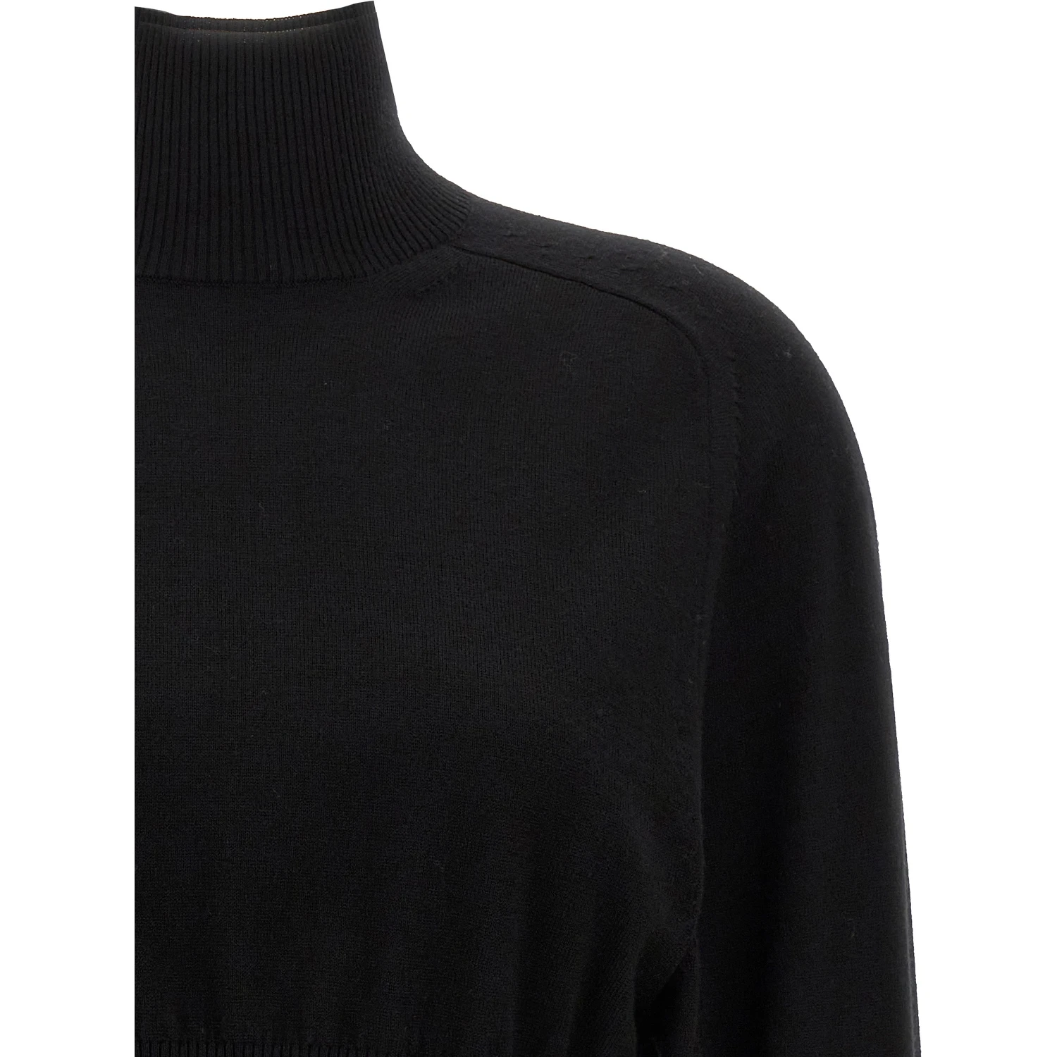 Black Virgin Wool Cardigan
