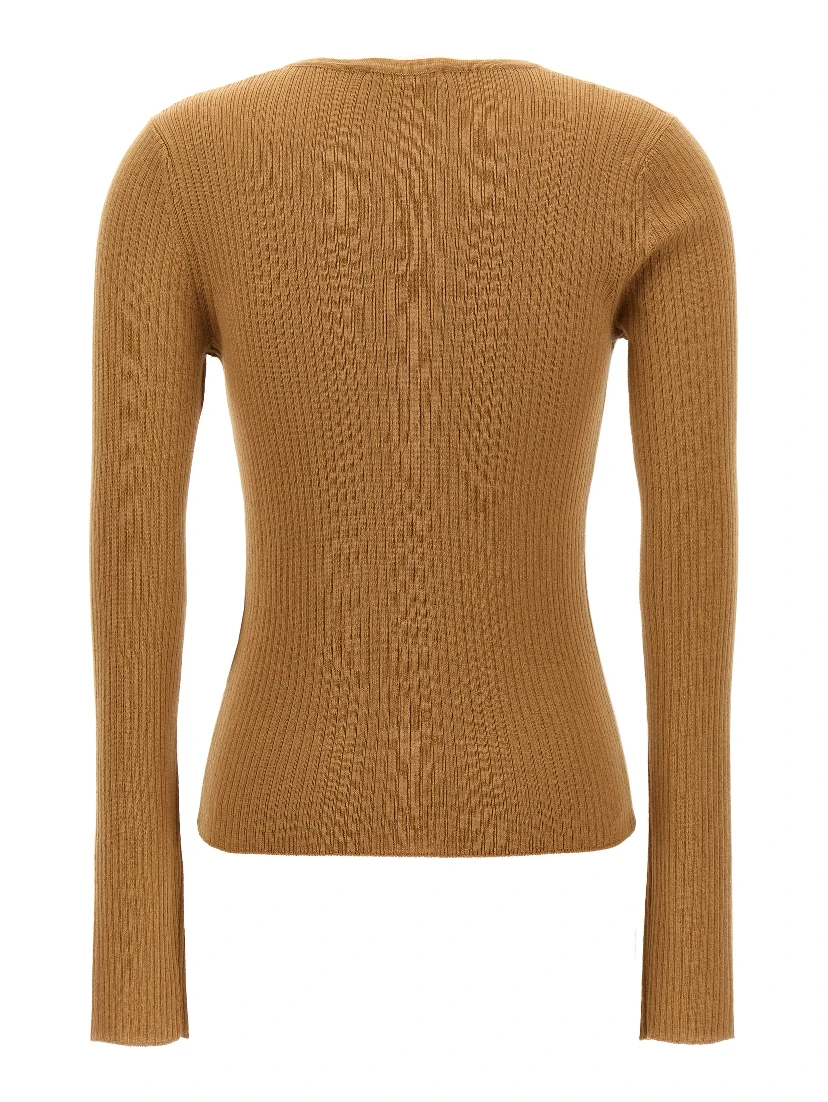 Beige Silk Cardigan