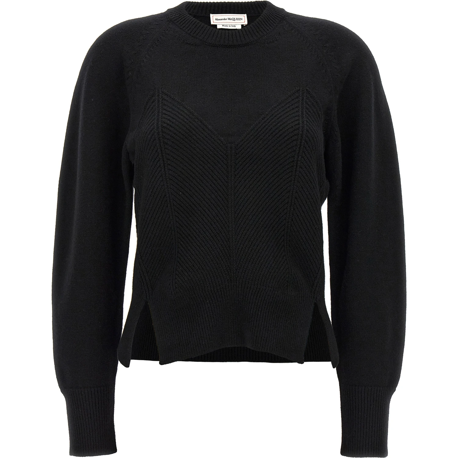 Black Wool Cardigan