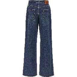 Blue Cotton Jeans Denim