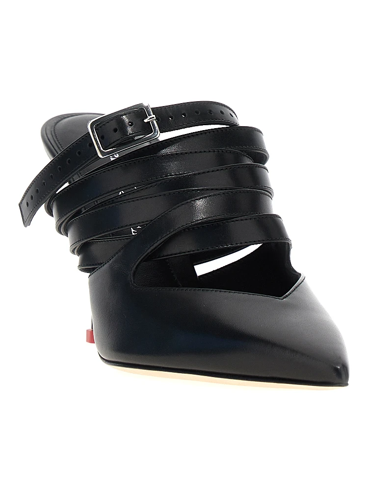 Black Cowhide High Heel Pumps alternative