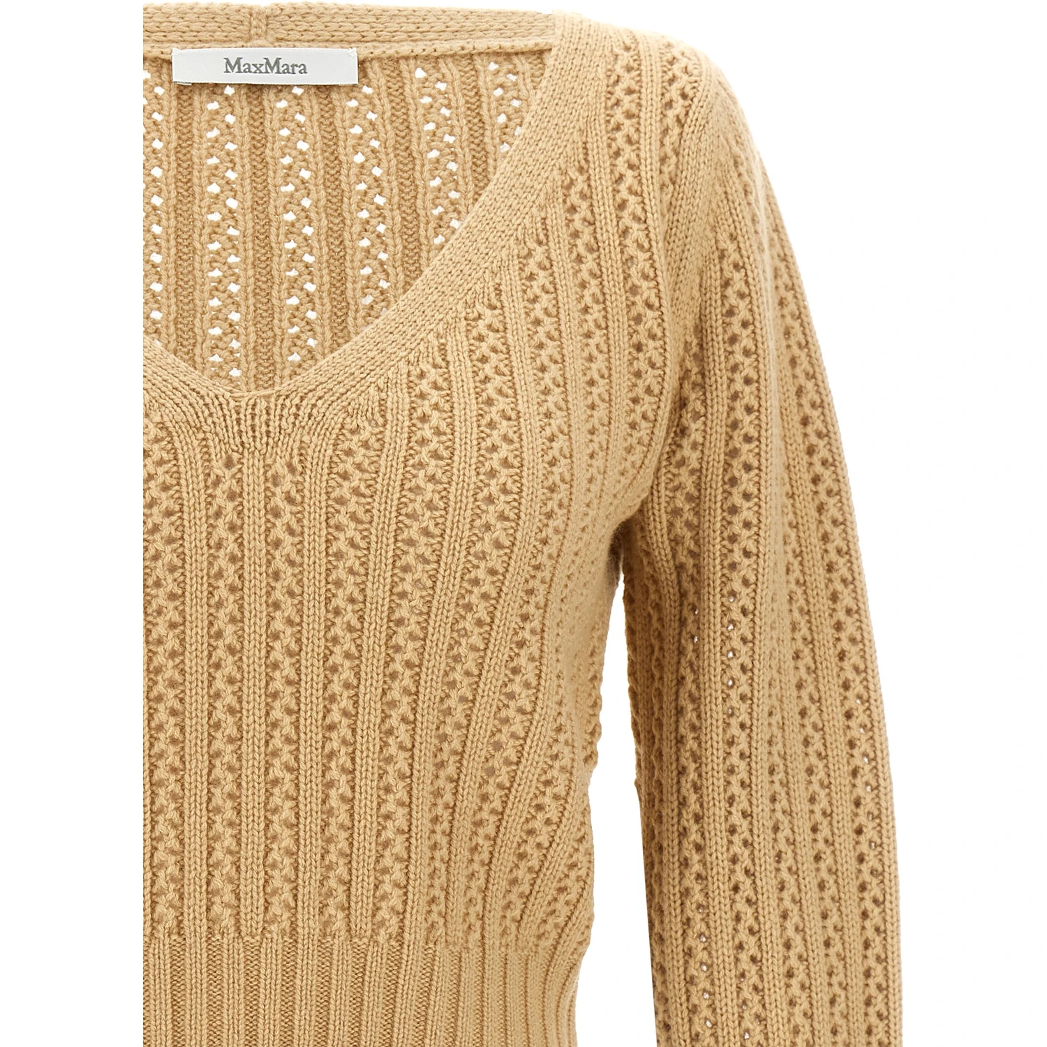 Beige Wool Cardigan