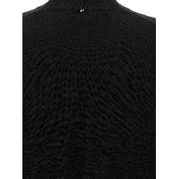 Black Virgin Wool Cardigan