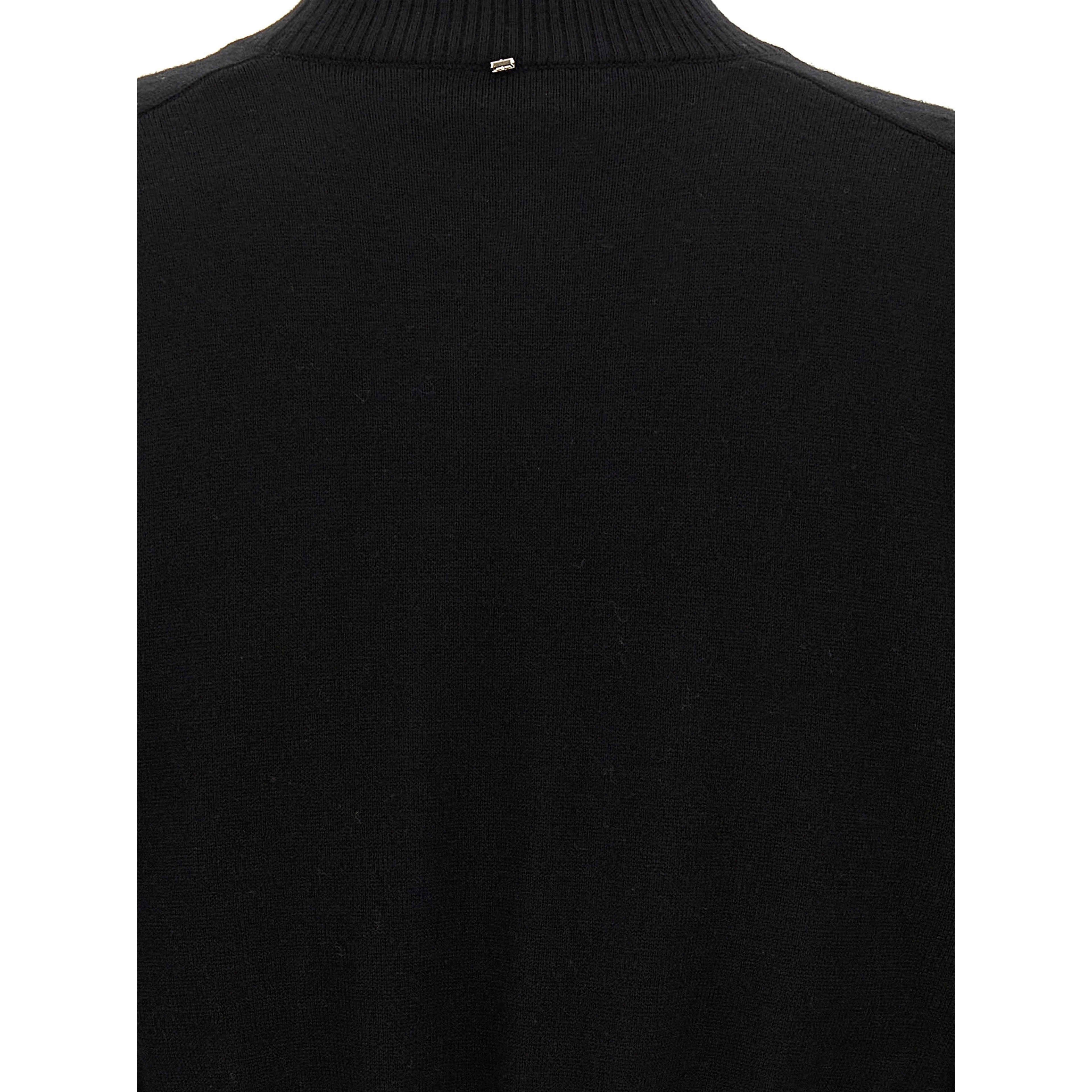 Black Virgin Wool Cardigan