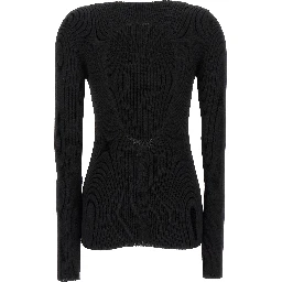 Black Wool Cardigan