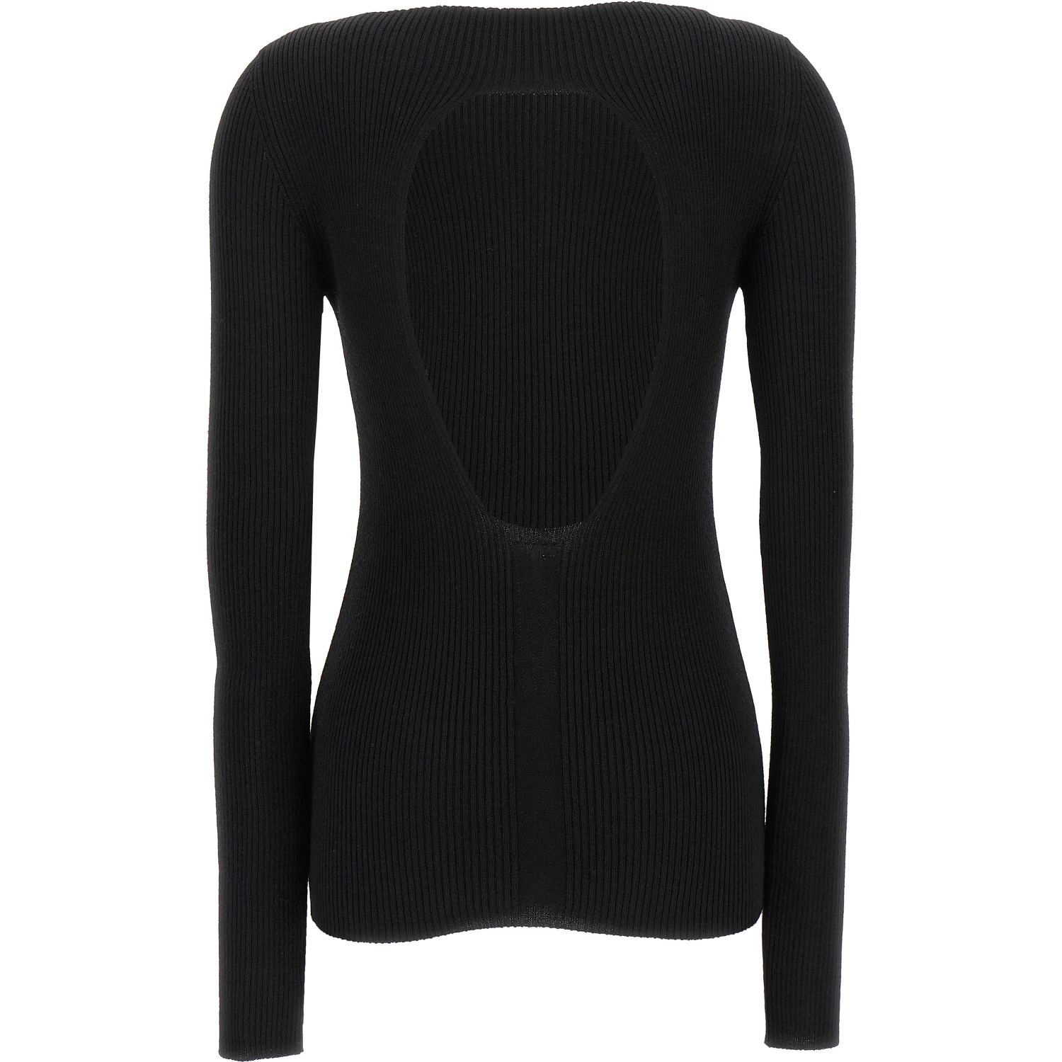 Black Wool Cardigan