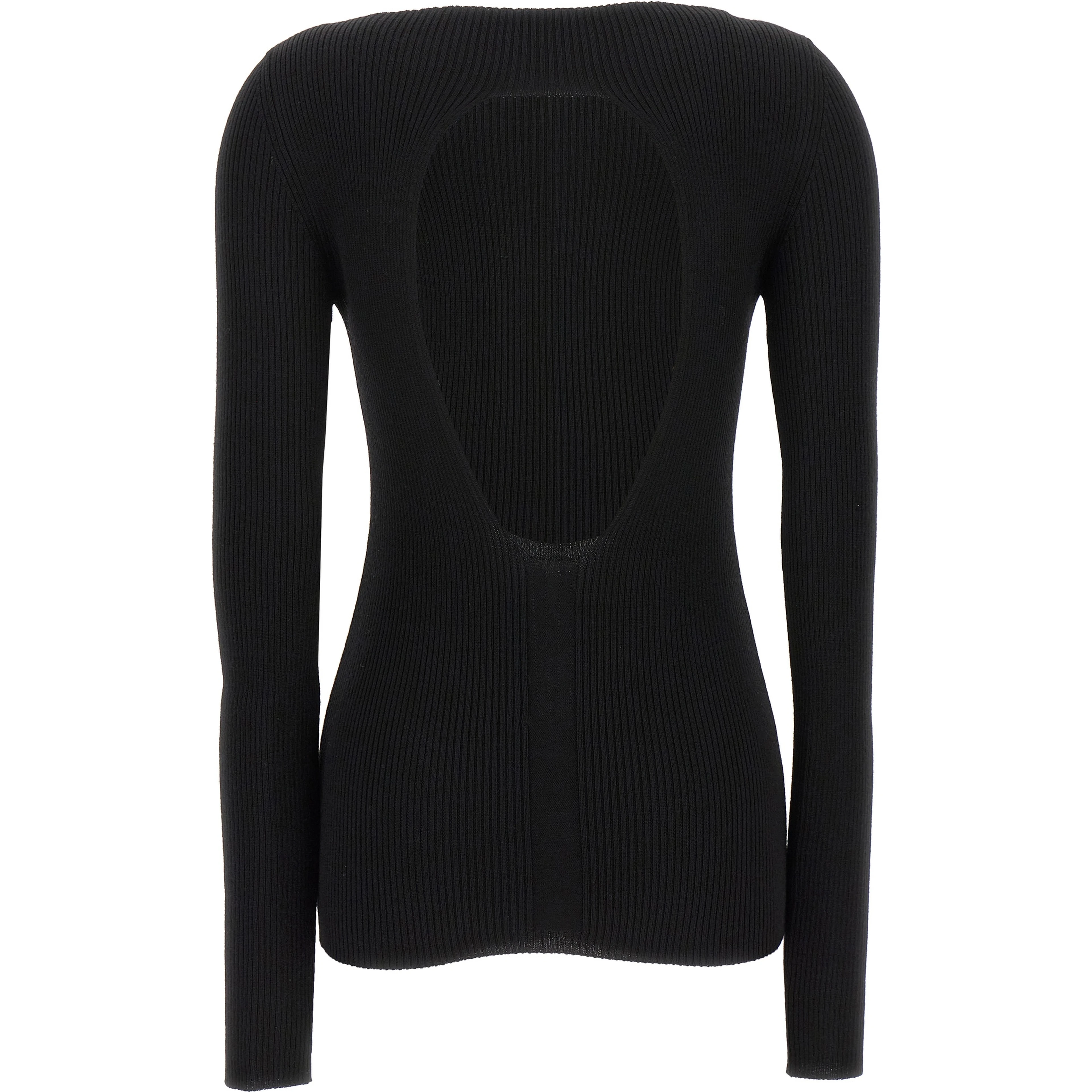 Black Wool Cardigan