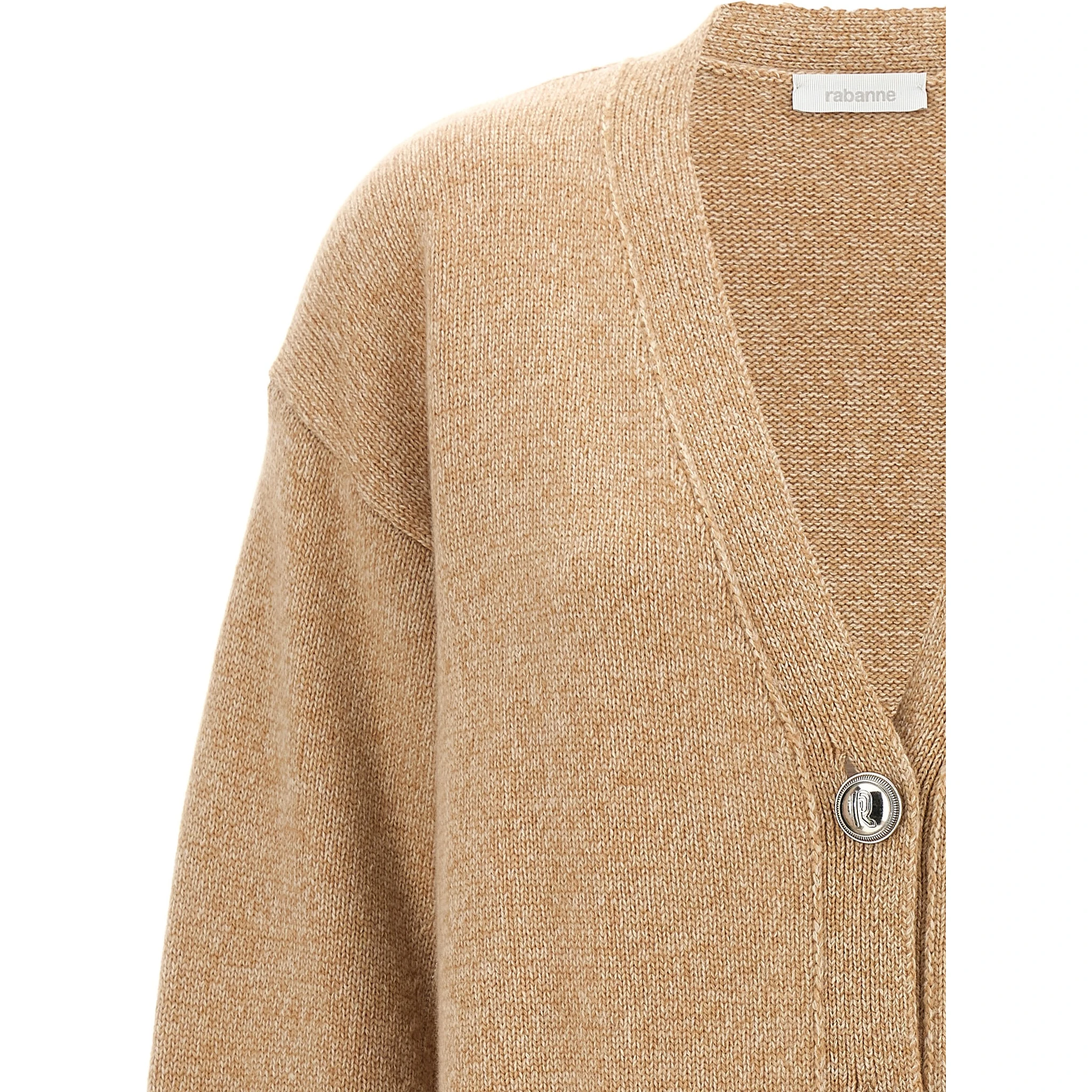 Beige Wool Cardigan