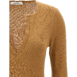 Beige Silk Cardigan