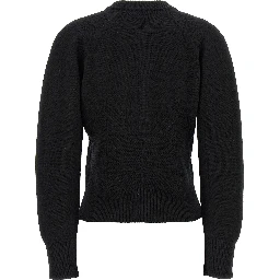 Black Wool Cardigan