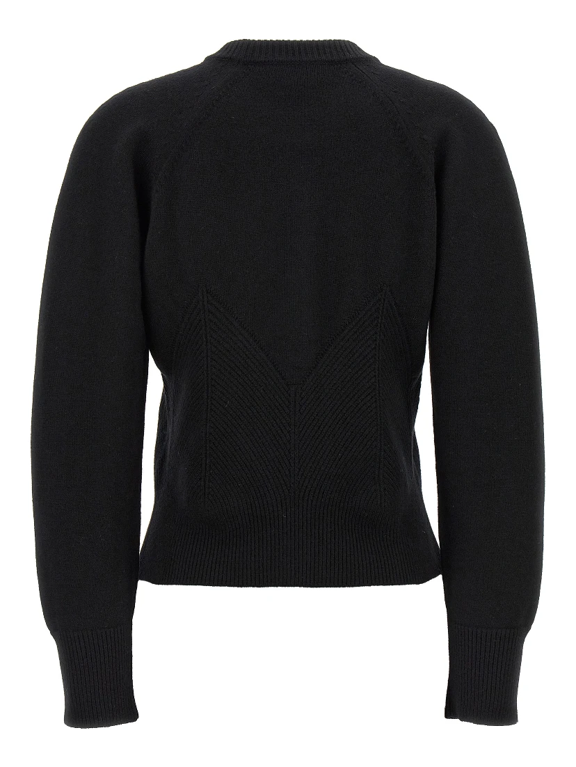Black Wool Cardigan