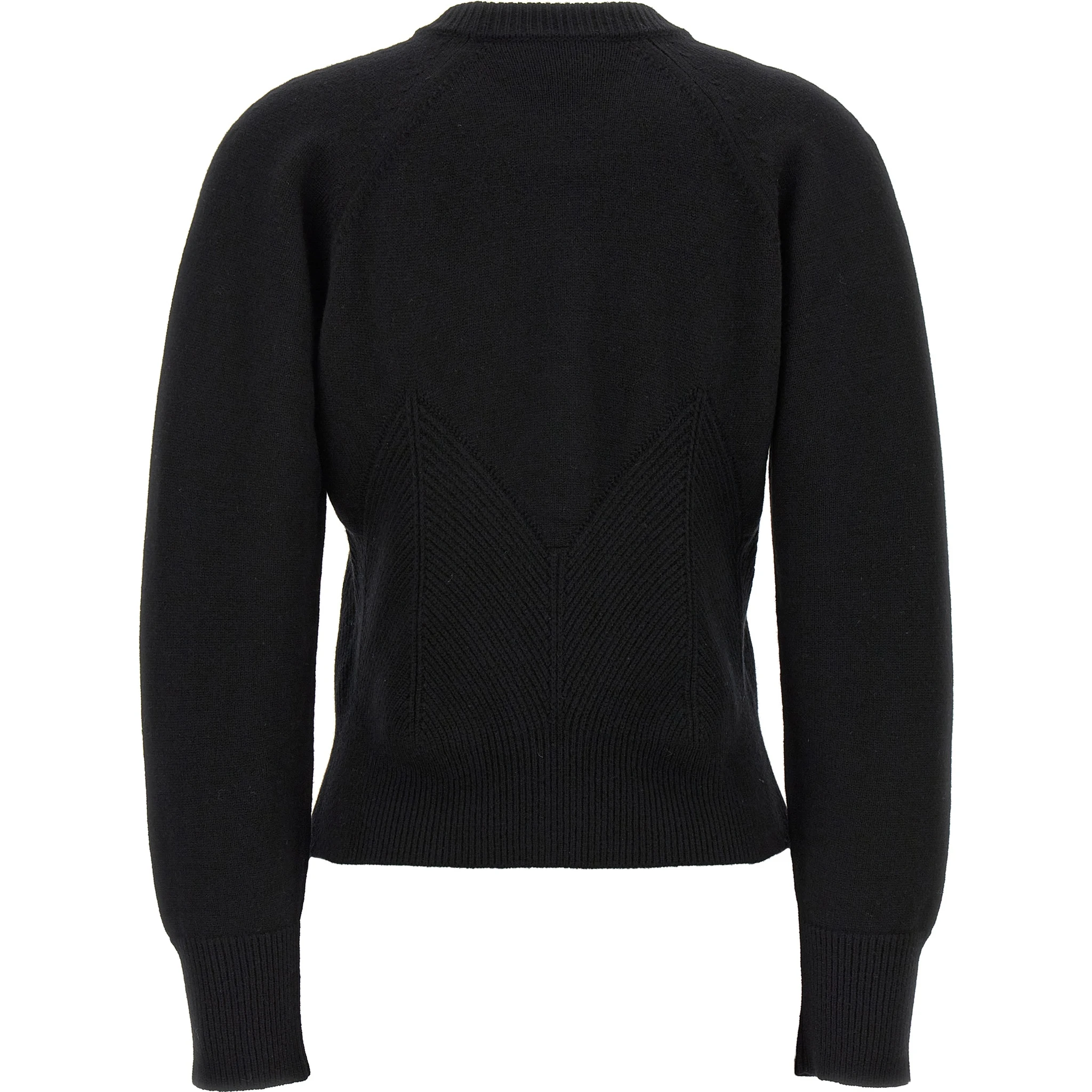 Black Wool Cardigan