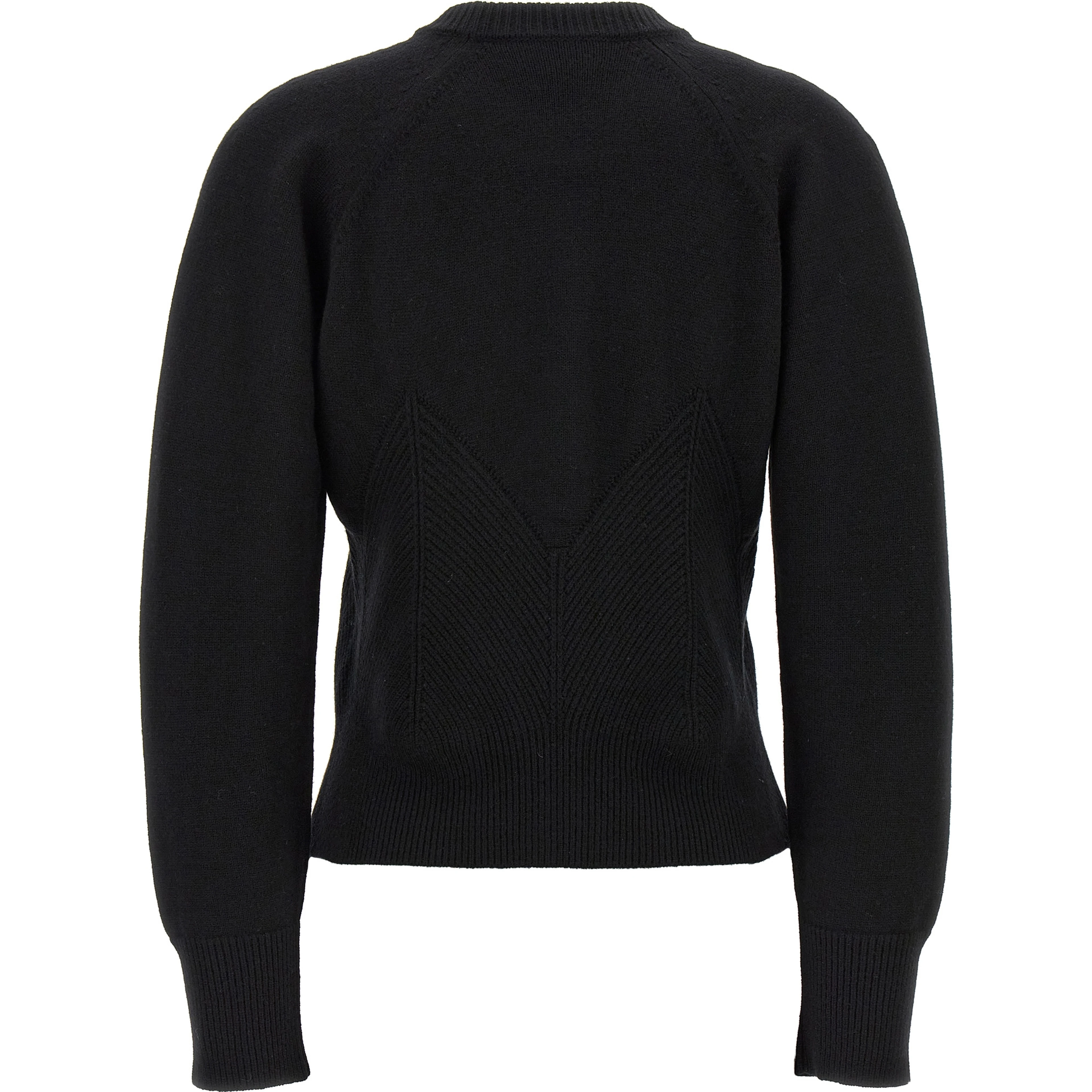 Black Wool Cardigan