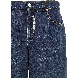 Blue Cotton Jeans Denim