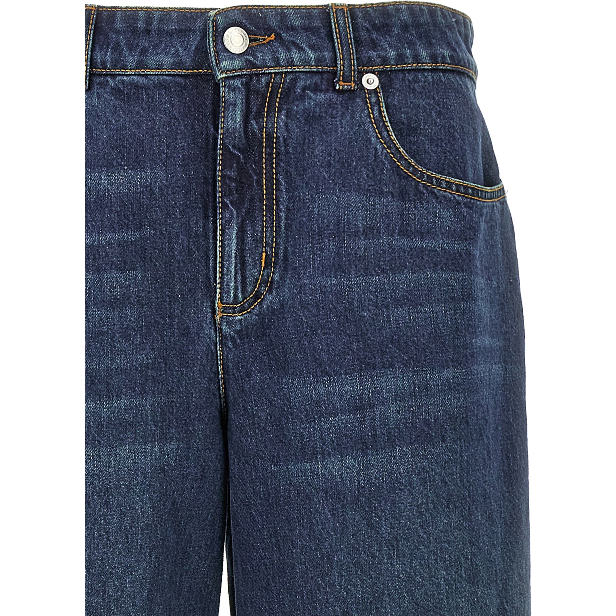 Blue Cotton Jeans Denim