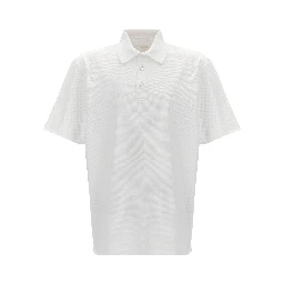 White Cotton Polo Shirt