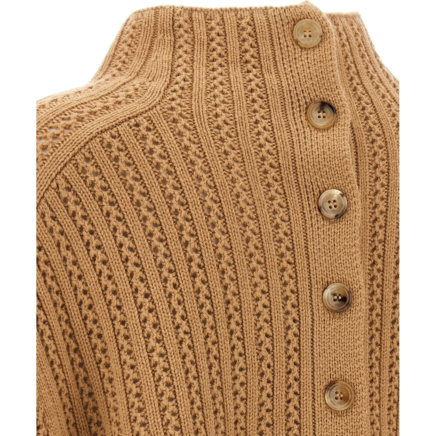 Beige Wool Cardigan