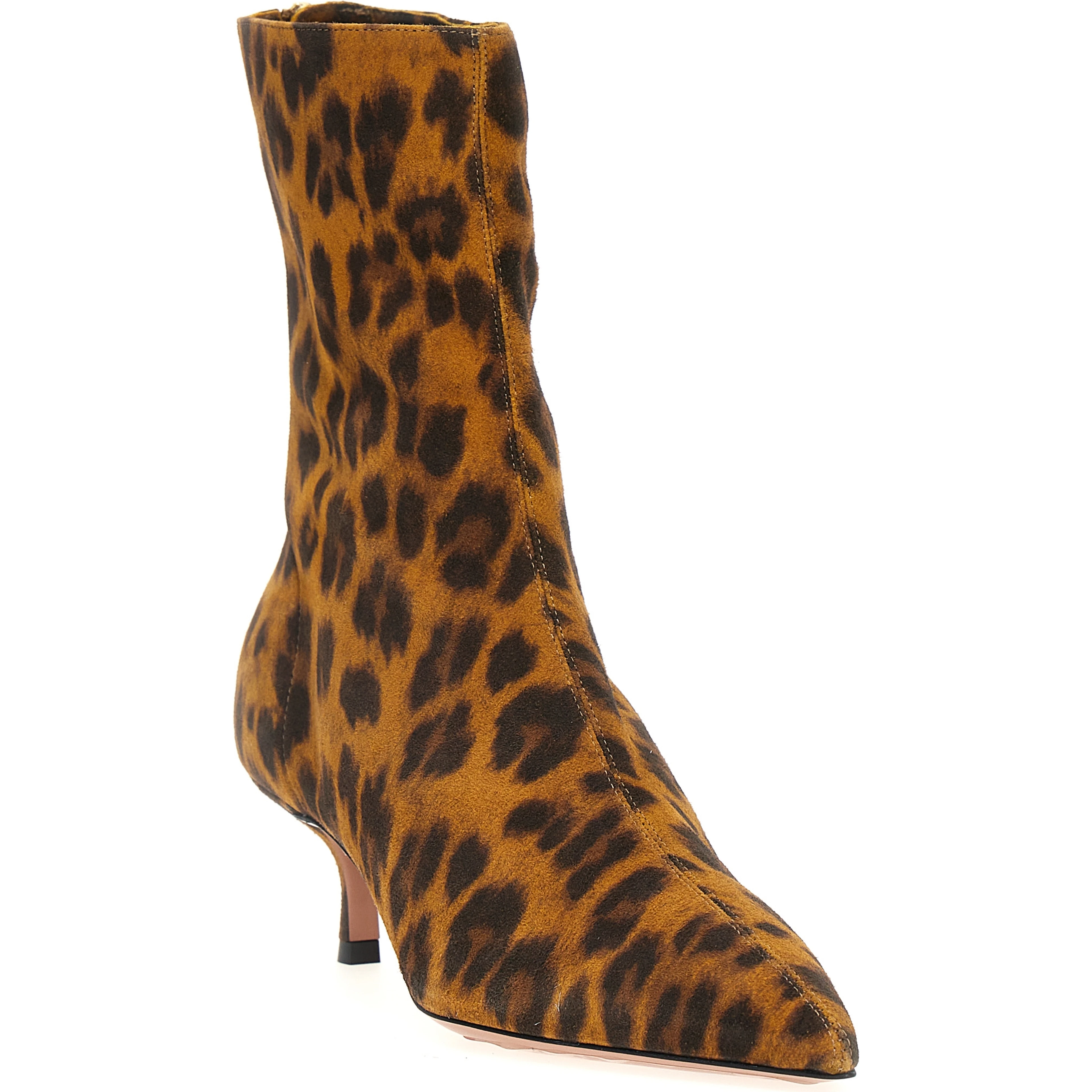 Multicolor Suede Leather Ankle Boots