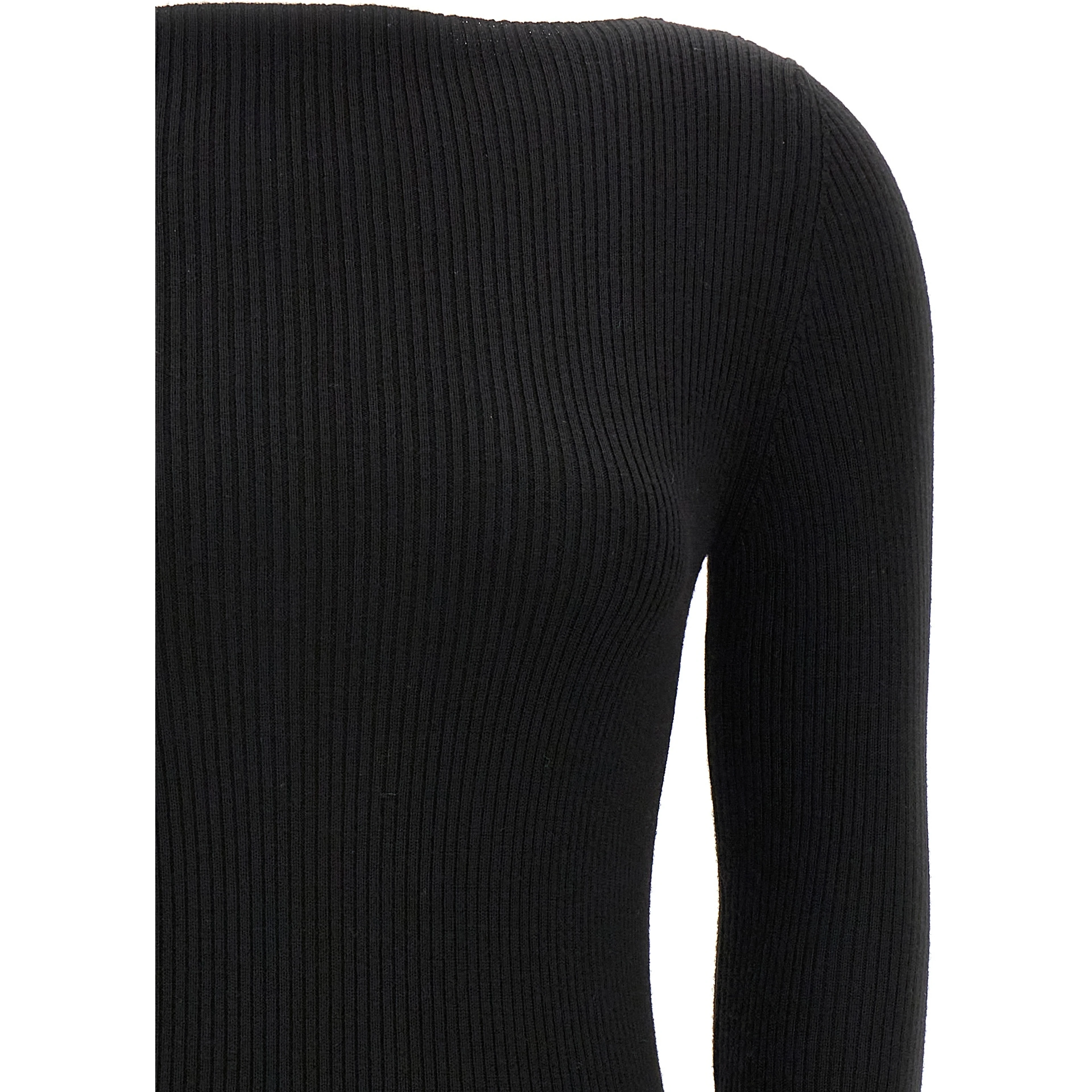 Black Wool Cardigan