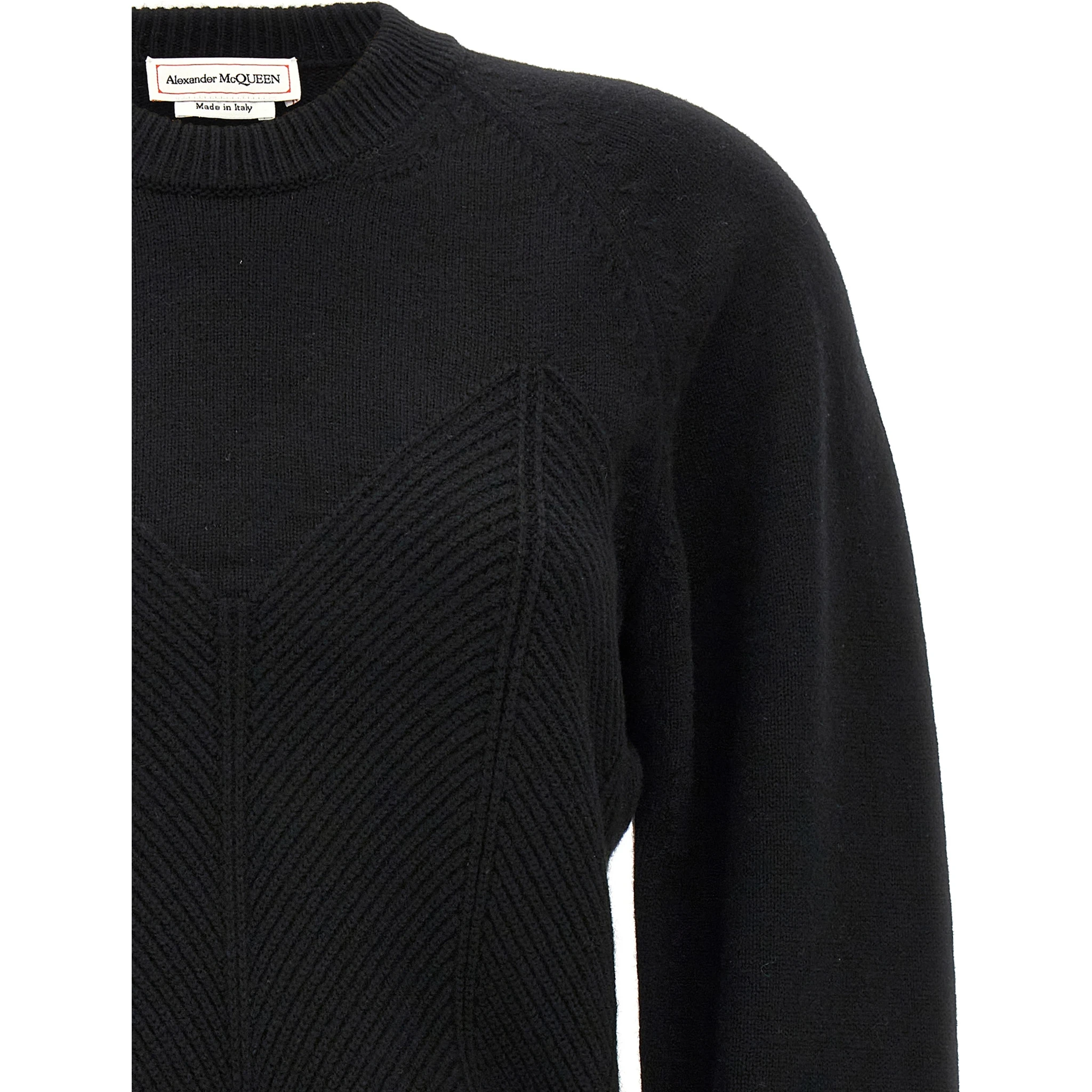 Black Wool Cardigan