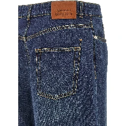 Blue Cotton Jeans Denim