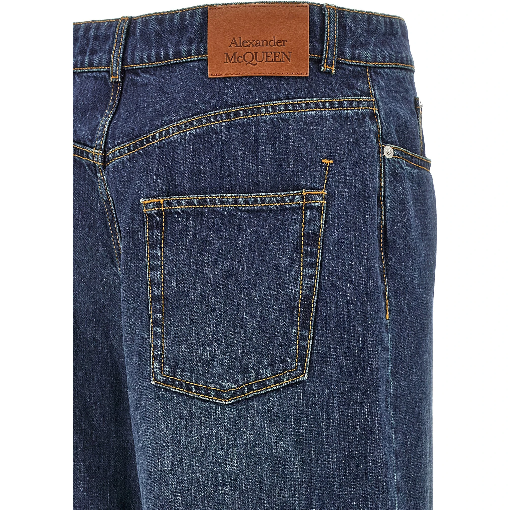 Blue Cotton Jeans Denim