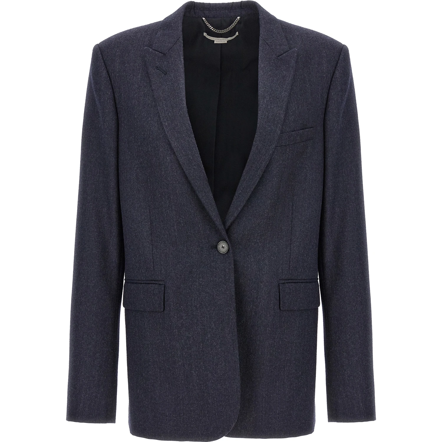 Blue Viscose Blazer