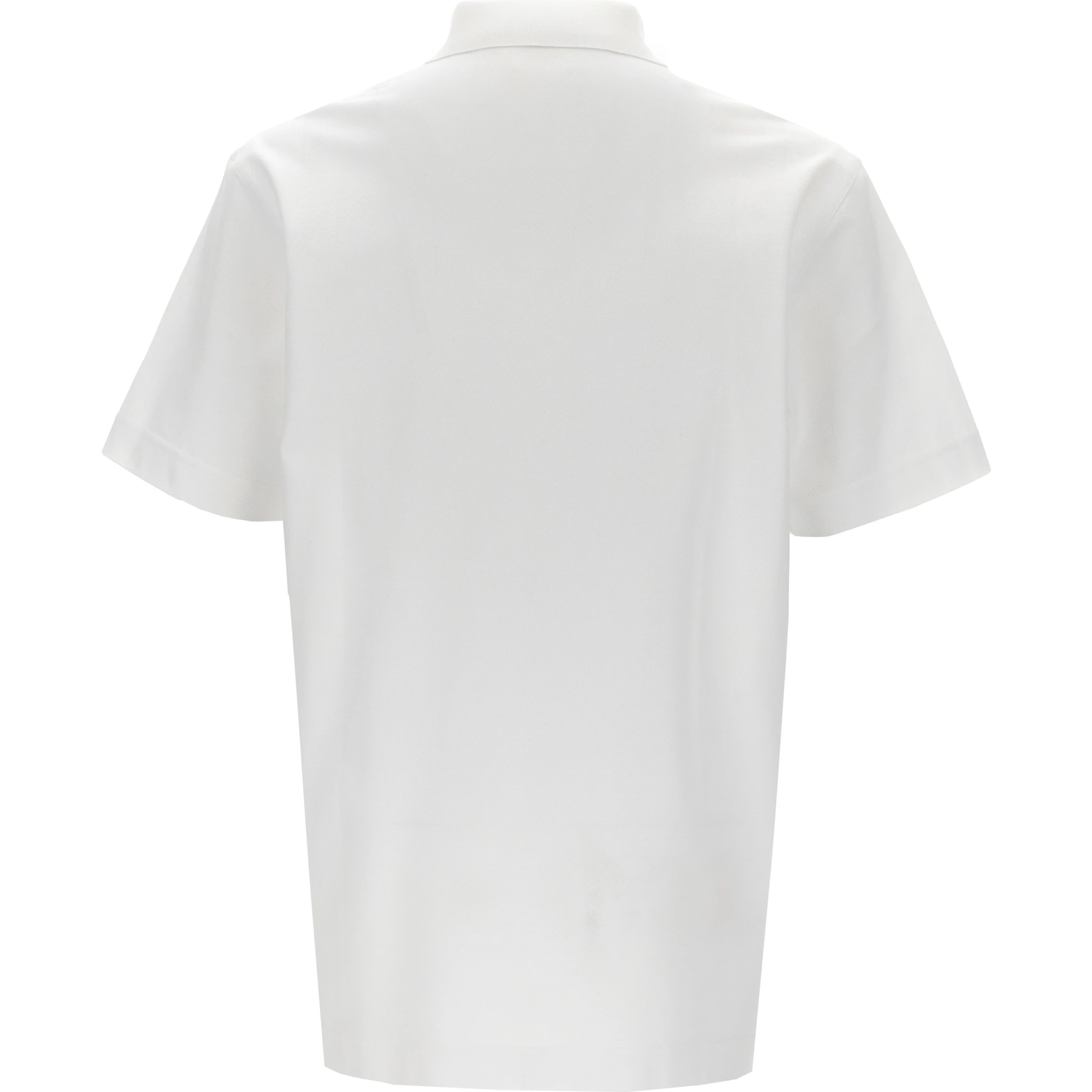 White Cotton Polo Shirt