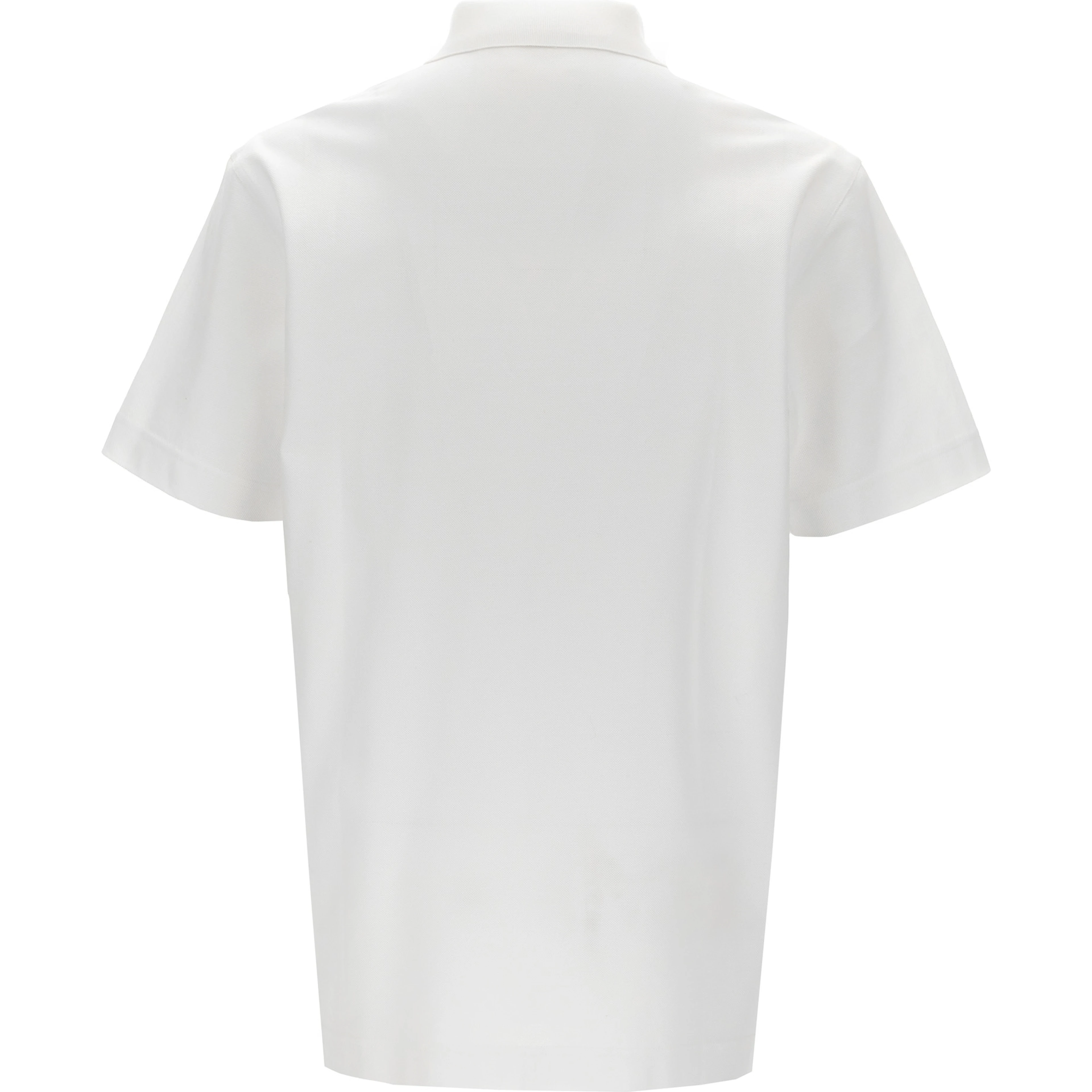 White Cotton Polo Shirt