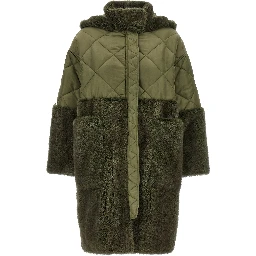 Bicolor Polyester Coat