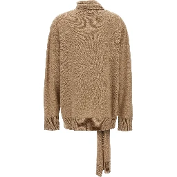 Beige Cashmere Cardigan