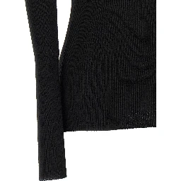 Black Wool Cardigan