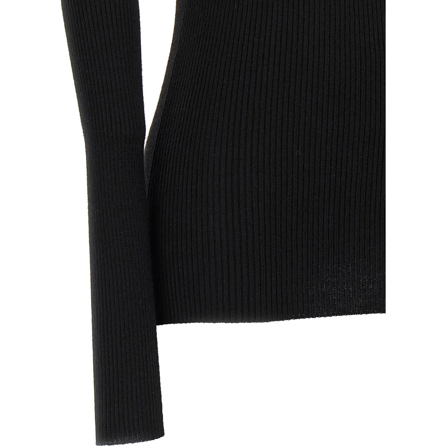 Black Wool Cardigan