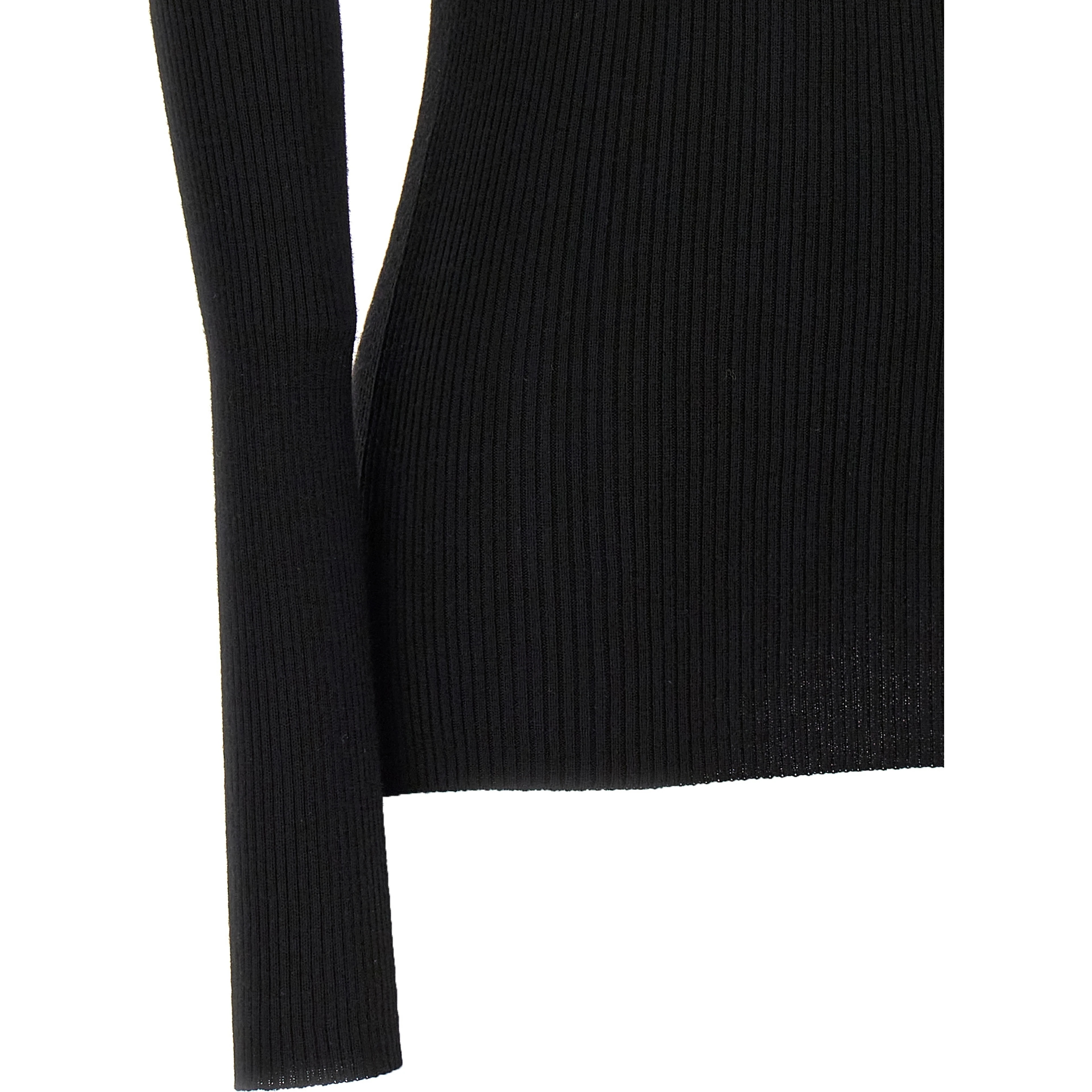 Black Wool Cardigan