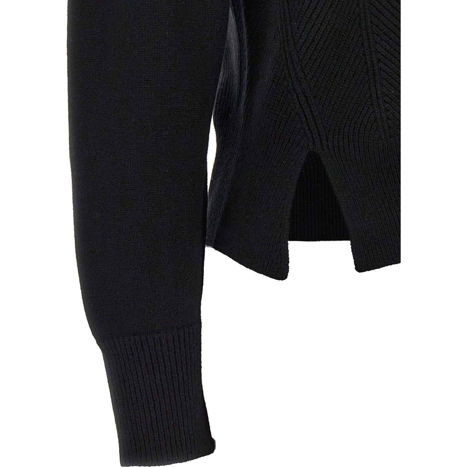 Black Wool Cardigan