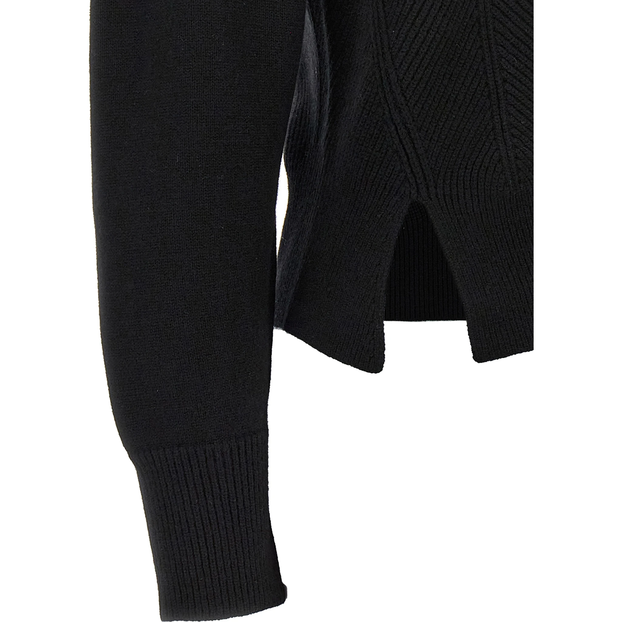Black Wool Cardigan