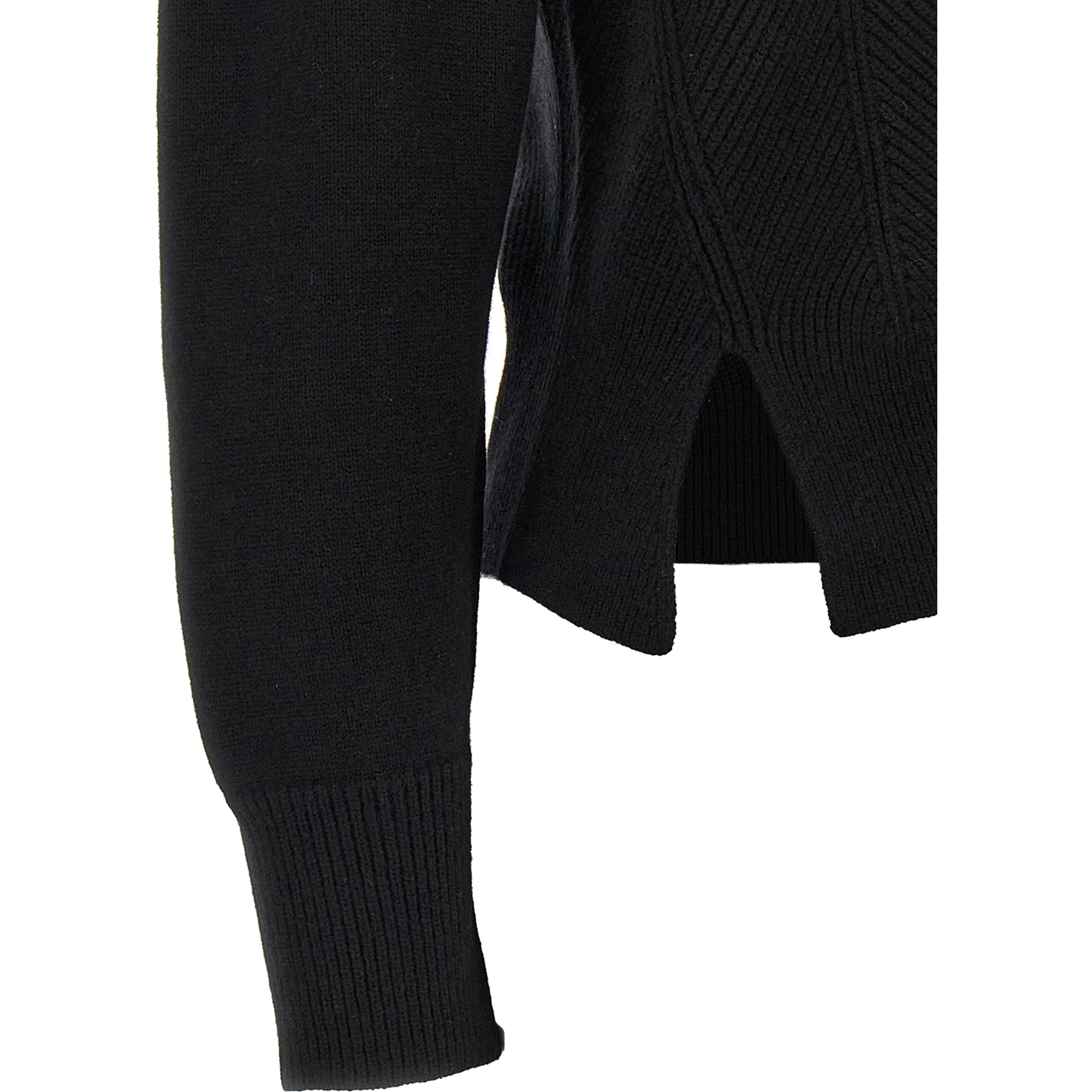 Black Wool Cardigan