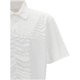 White Cotton Polo Shirt