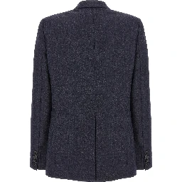 Blue Viscose Blazer
