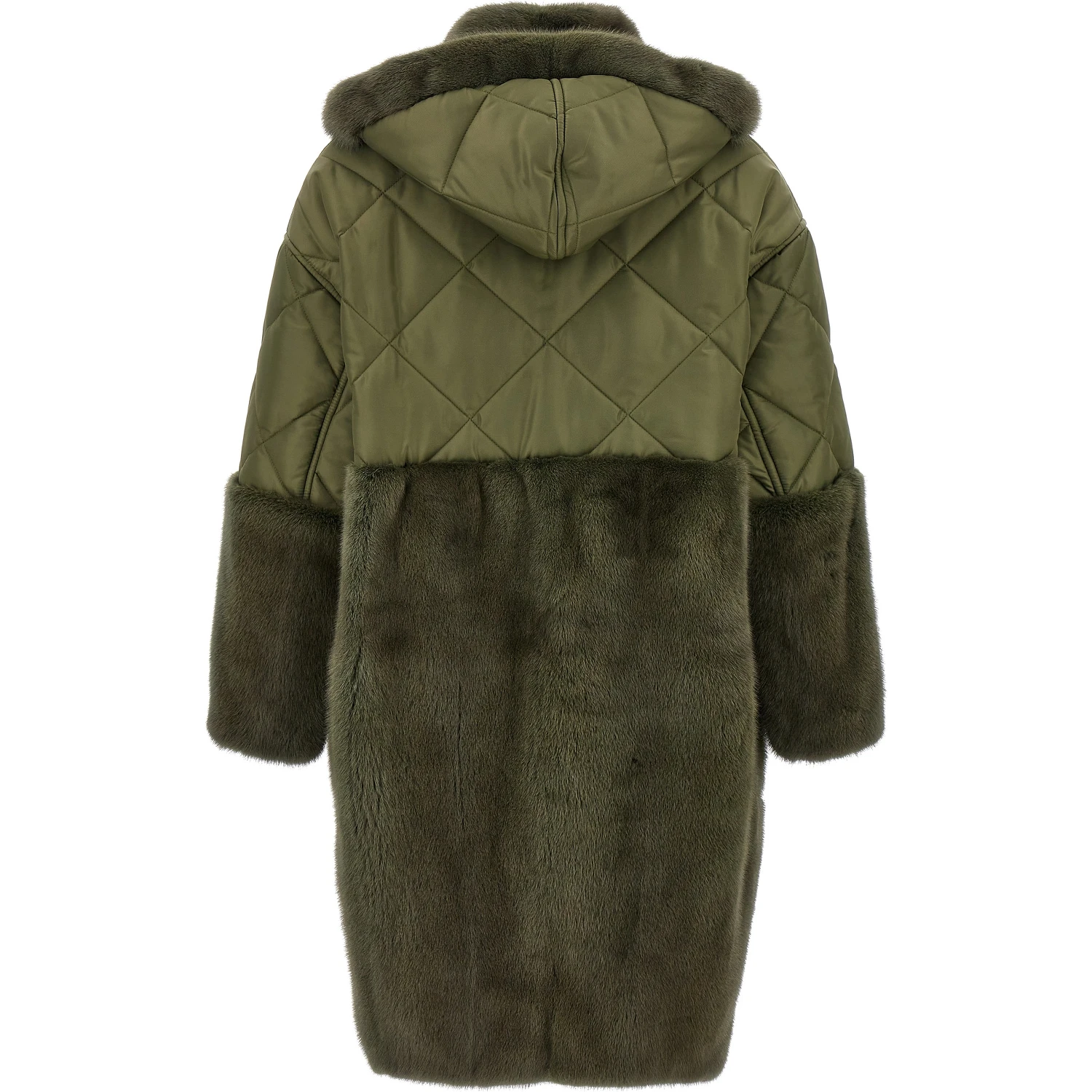 Bicolor Polyester Coat