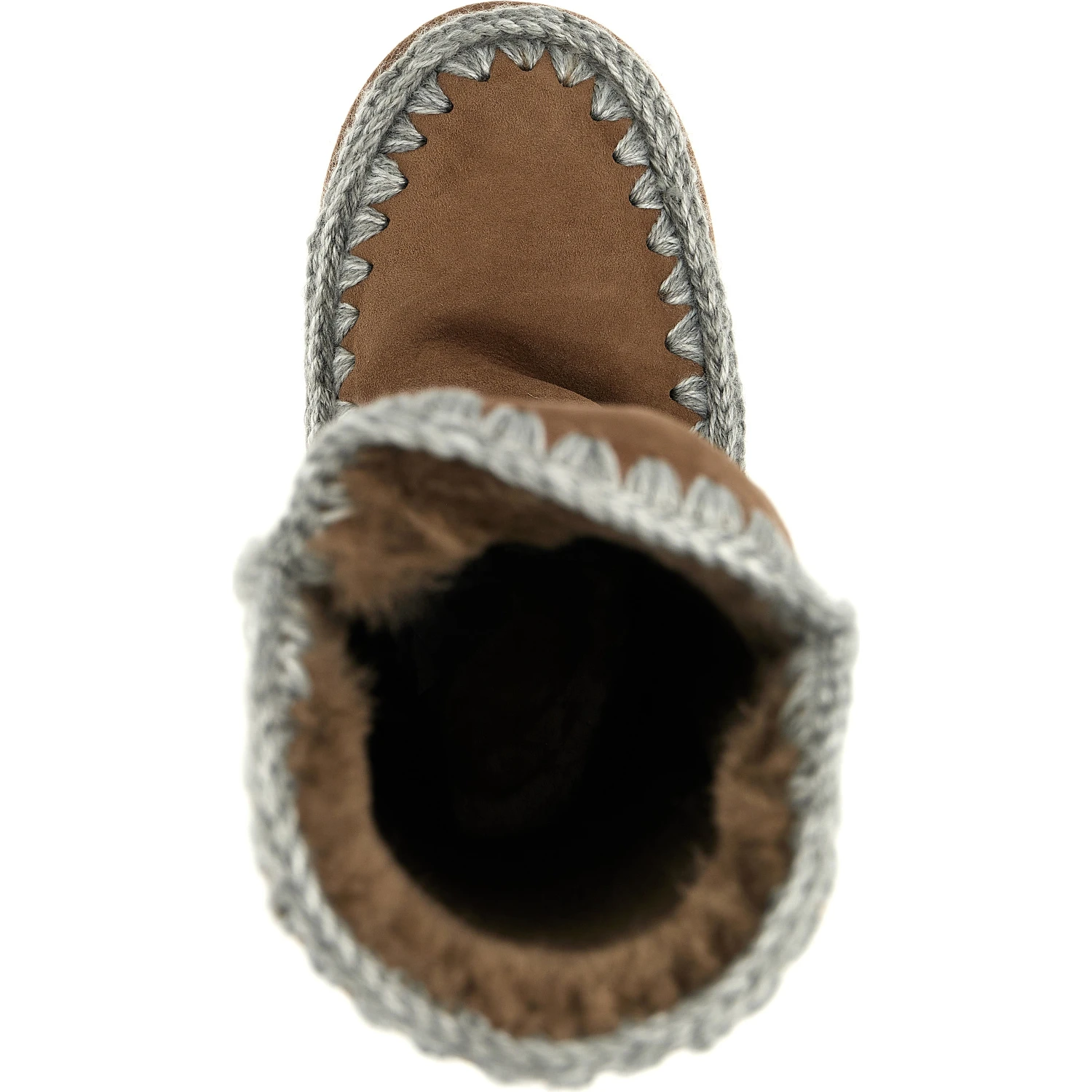 Brown Lamb Leather Over The Knee