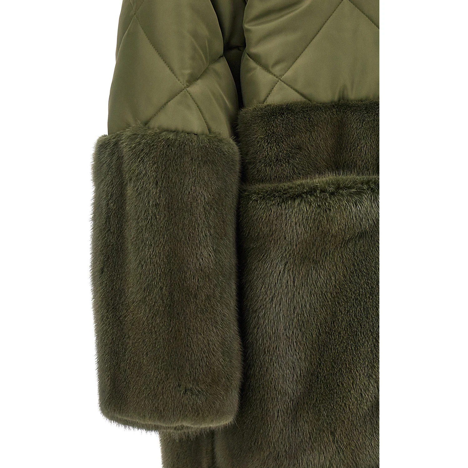 Bicolor Polyester Coat