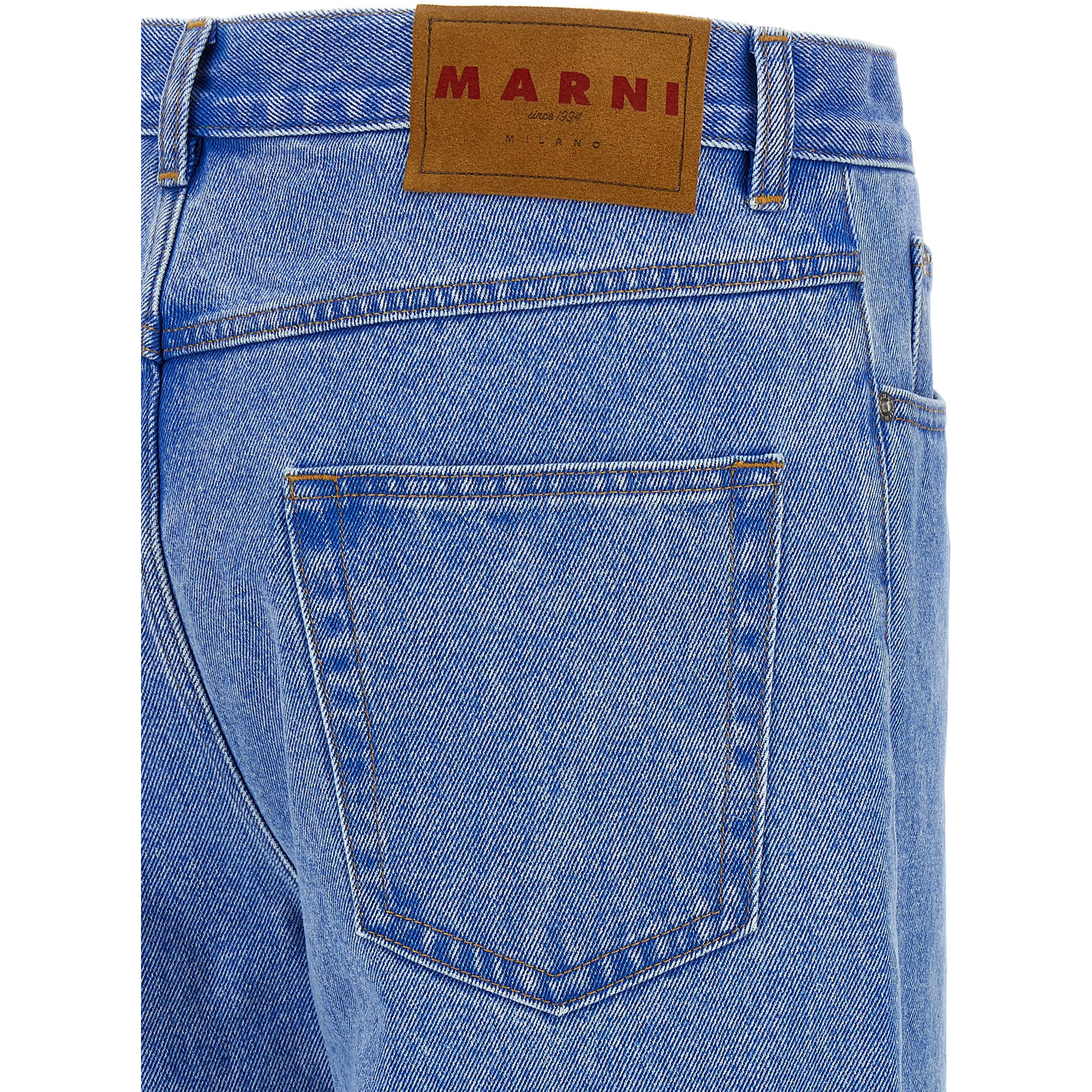 Blue Cotton Jeans Denim