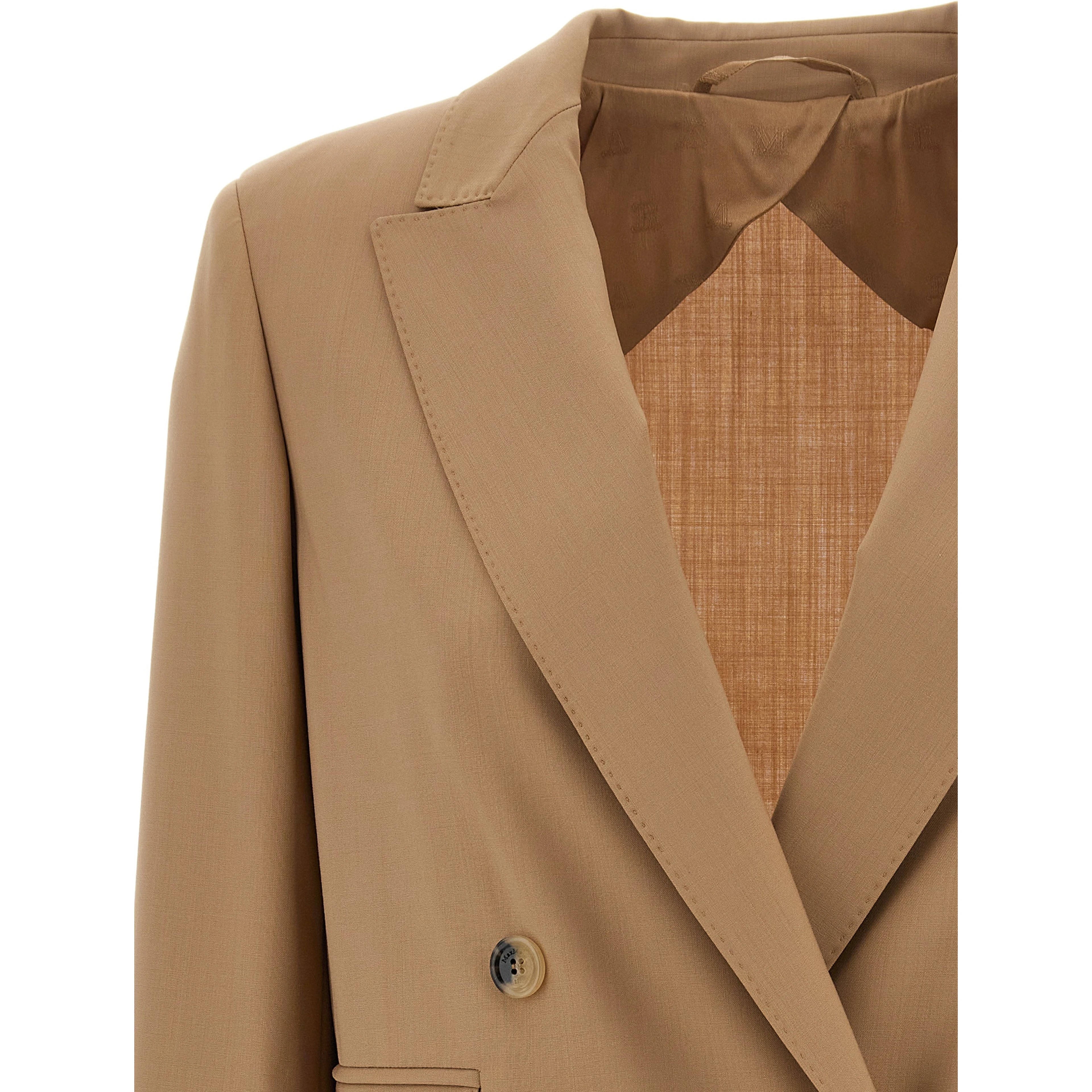 Beige Virgin Wool Blazer
