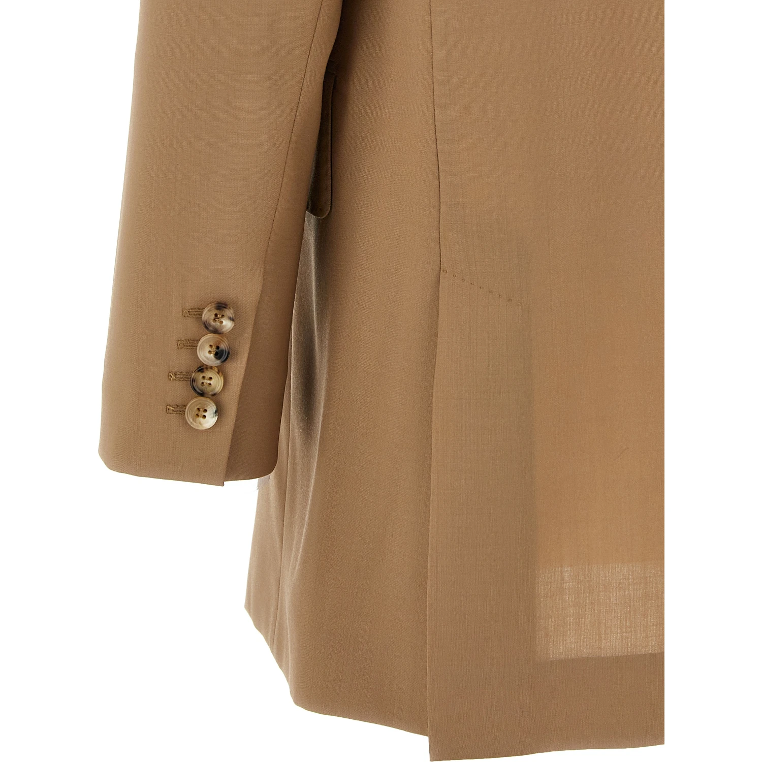 Beige Virgin Wool Blazer