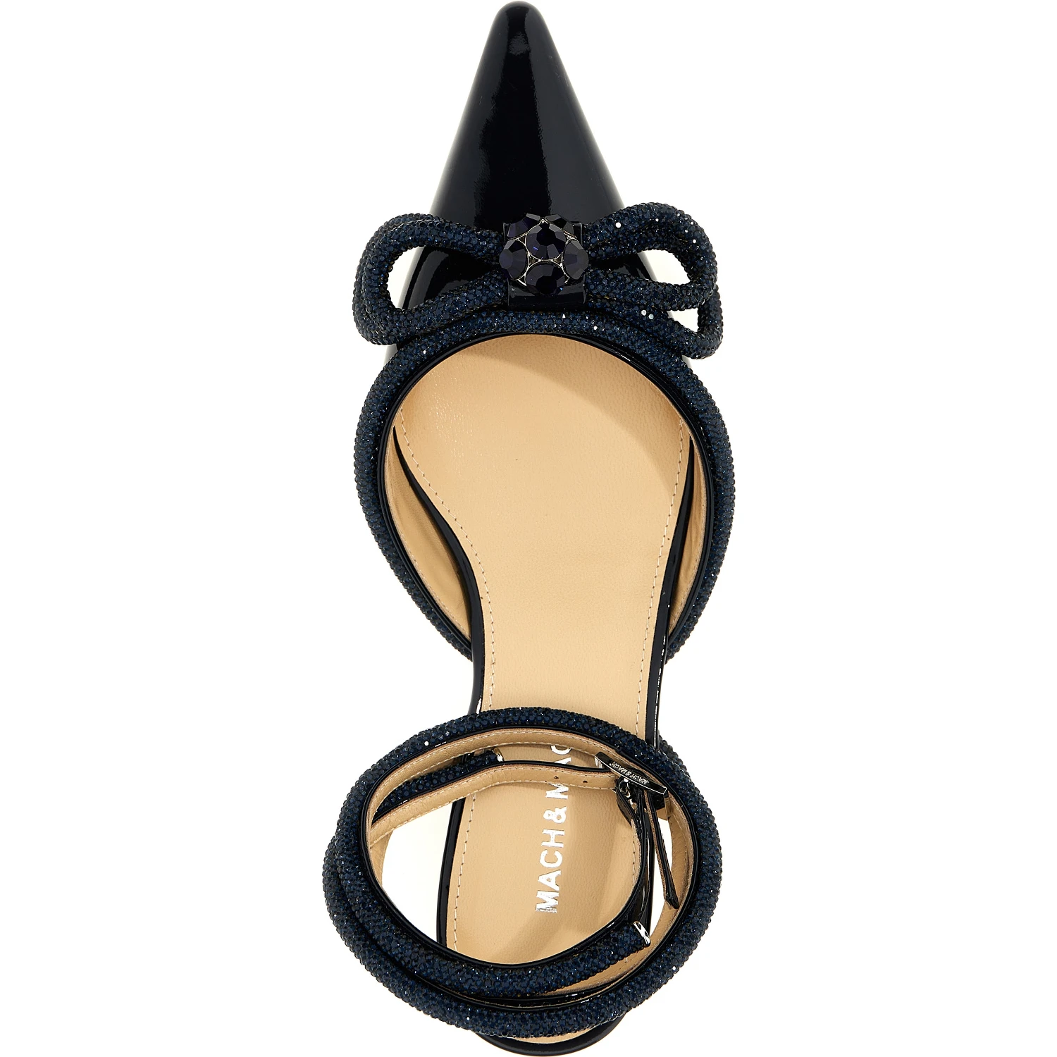 Blue Calfskin Ballet Flats