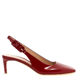 Multicolor Goatskin Mid Heel Pumps